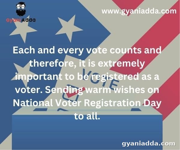 National Voter Registration Day 2022, Registration, Quotes, Stickers, Celebration,
poster, banner, images, slide, HD-image, 
National Voter Registration Day  quotes, sticker, poster