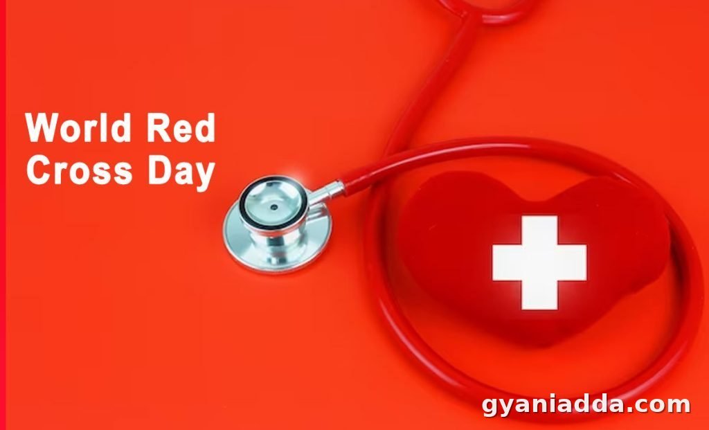 world red cross day banner