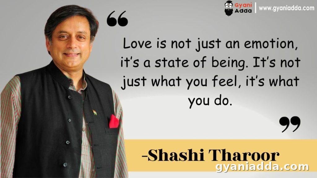 Shashi Tharoor message