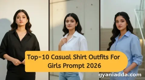Casual Shirt Outfits For Girls Prompt