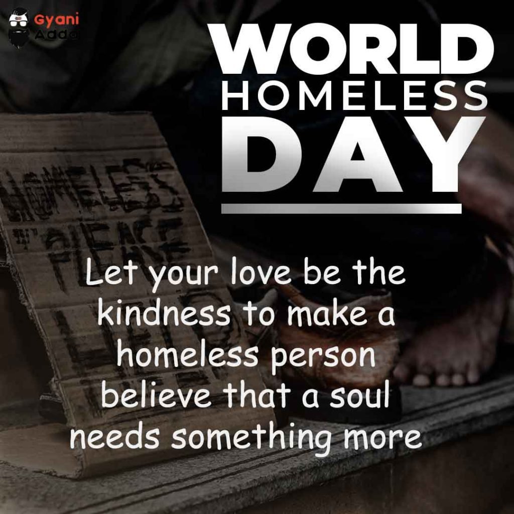 World Homeless Day 