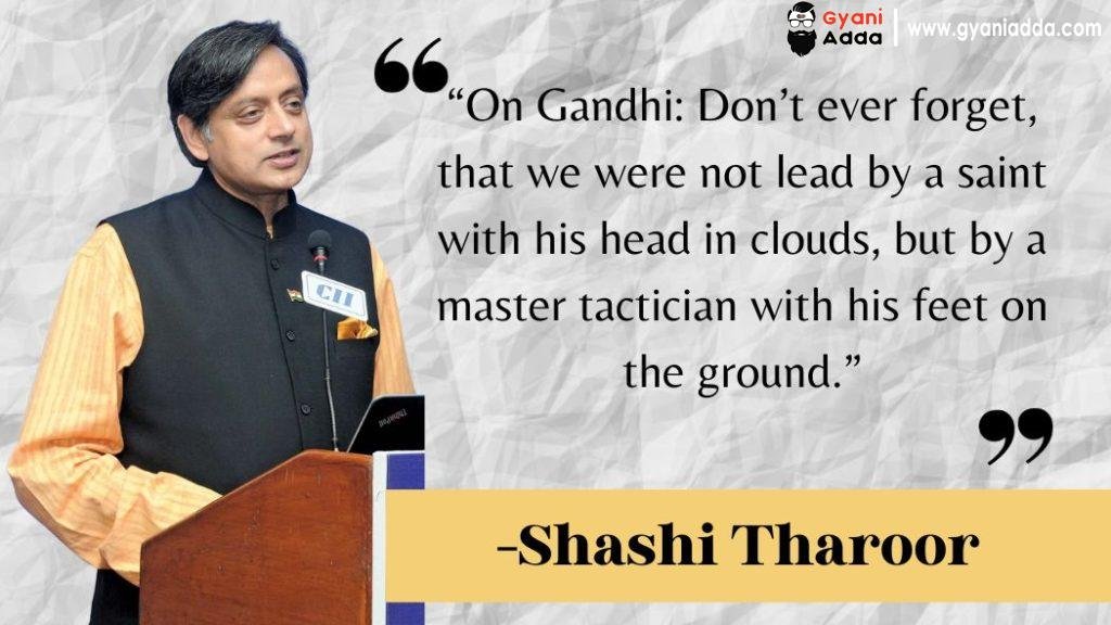 Shashi Tharoor message