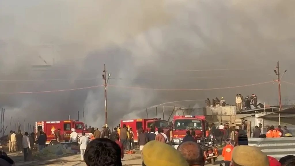 Maha Kumbh Fire 2025