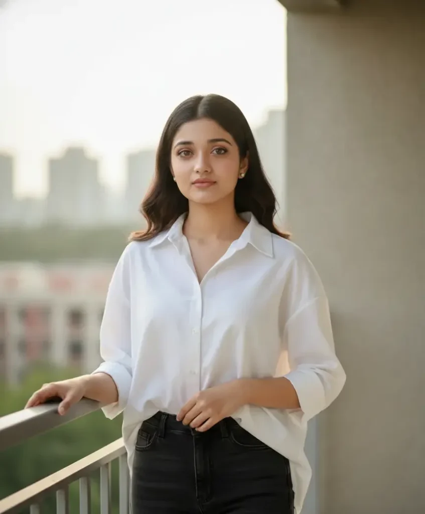 Casual Shirt Outfits For Girls Prompt